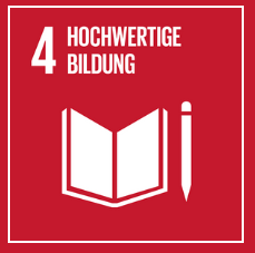 Signet mit dem Text "4 - Hochwertige Bildung"