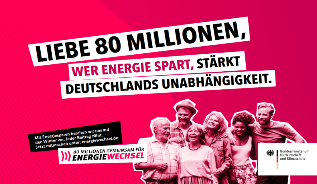 Energiespar-Kampagne des Bundesministeriums für Wirtschaft und Klimaschutz (BMWK)